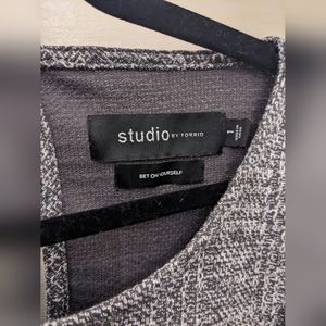 Grey Pleated Studio by Torrid Dress